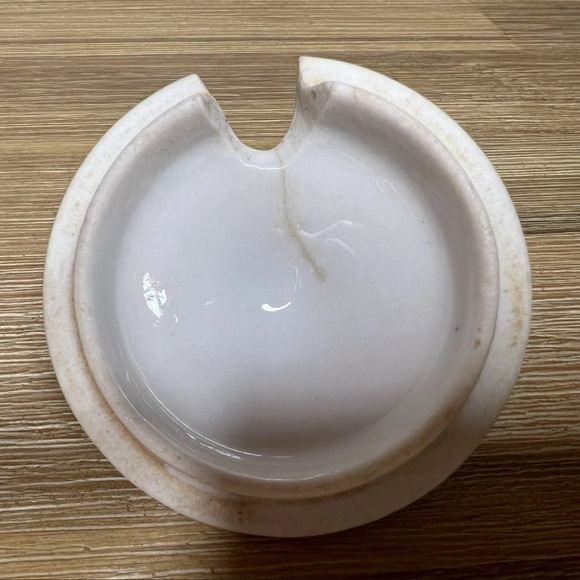 Antique Victorian Porcelain Horseradish Pot Jar Hand Painted Floral Gilt Lid - Picture 10 of 10